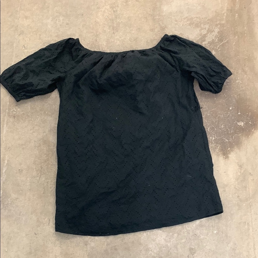 Gap lbd black eyelet dress‎